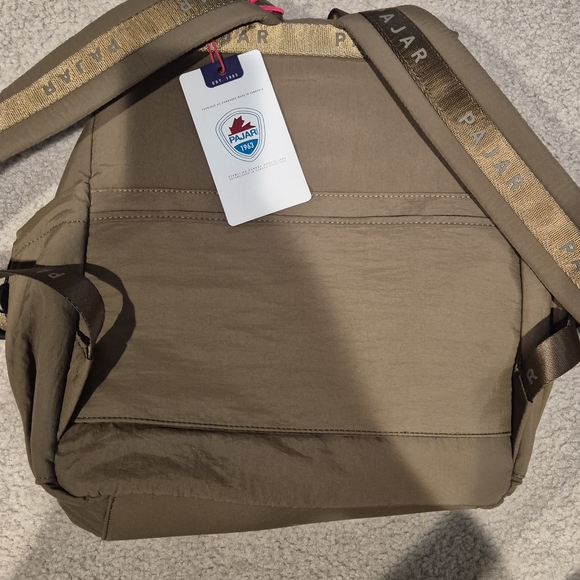 Parachute Nylon Backpack In Green - Picture 7 of 7